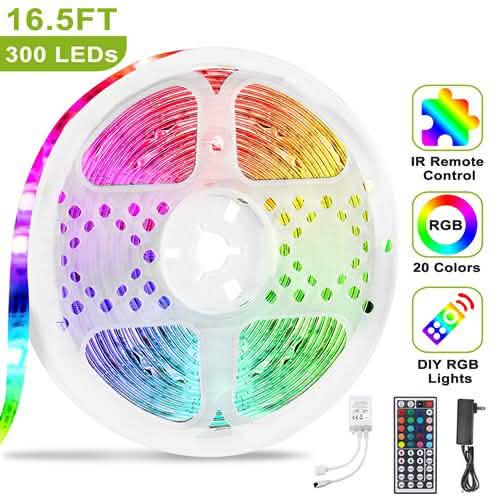 300 LED RGB Strip Lights – Remote Controlled Setup Lighting Kit