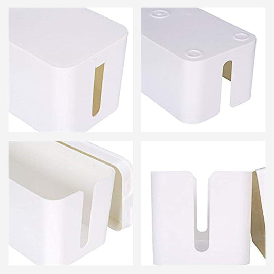 Cable Management Box Set – Clean Desk Wire Organizer System (3-Pack)