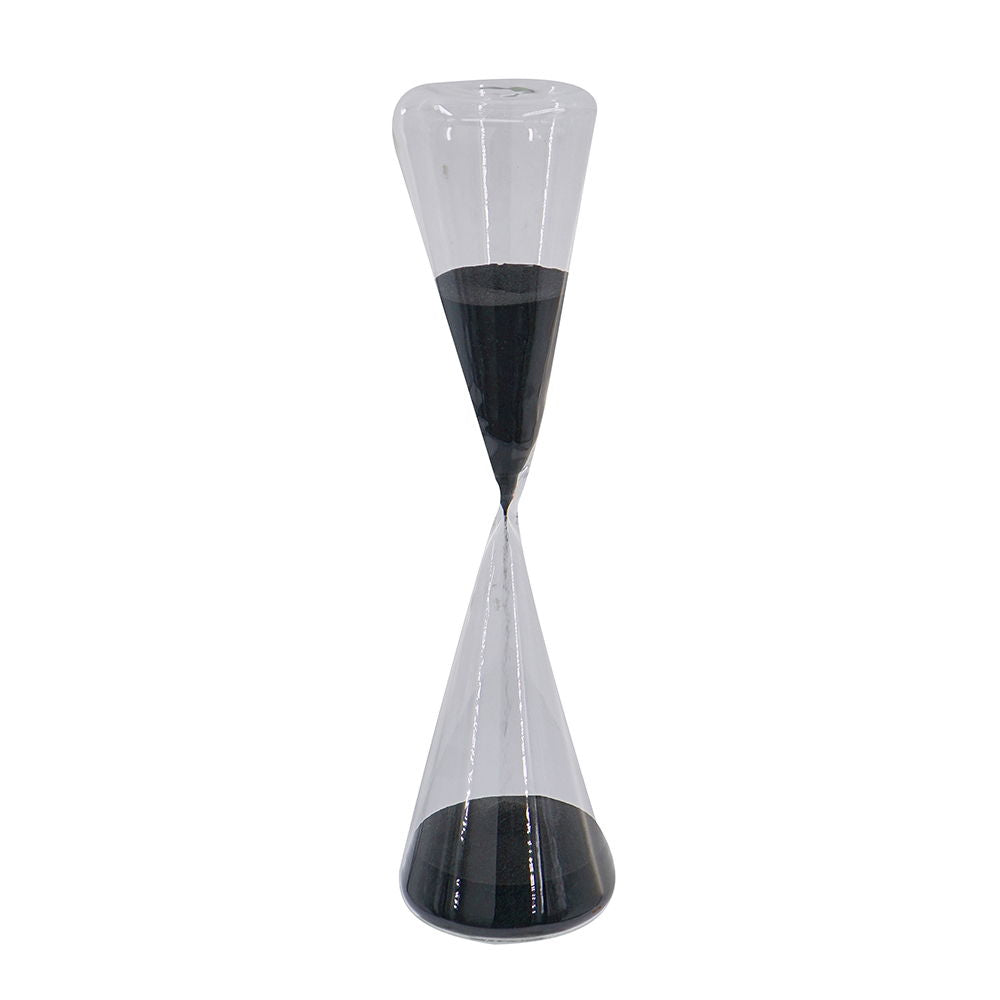 Triangular Glass Sand Timer – Minimal Desk Decor Accent